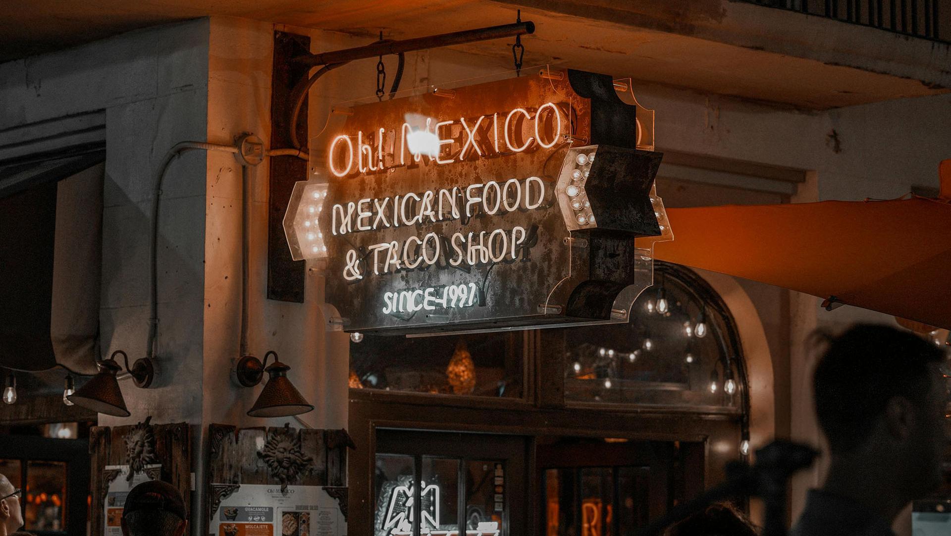 Image of restaurant sign